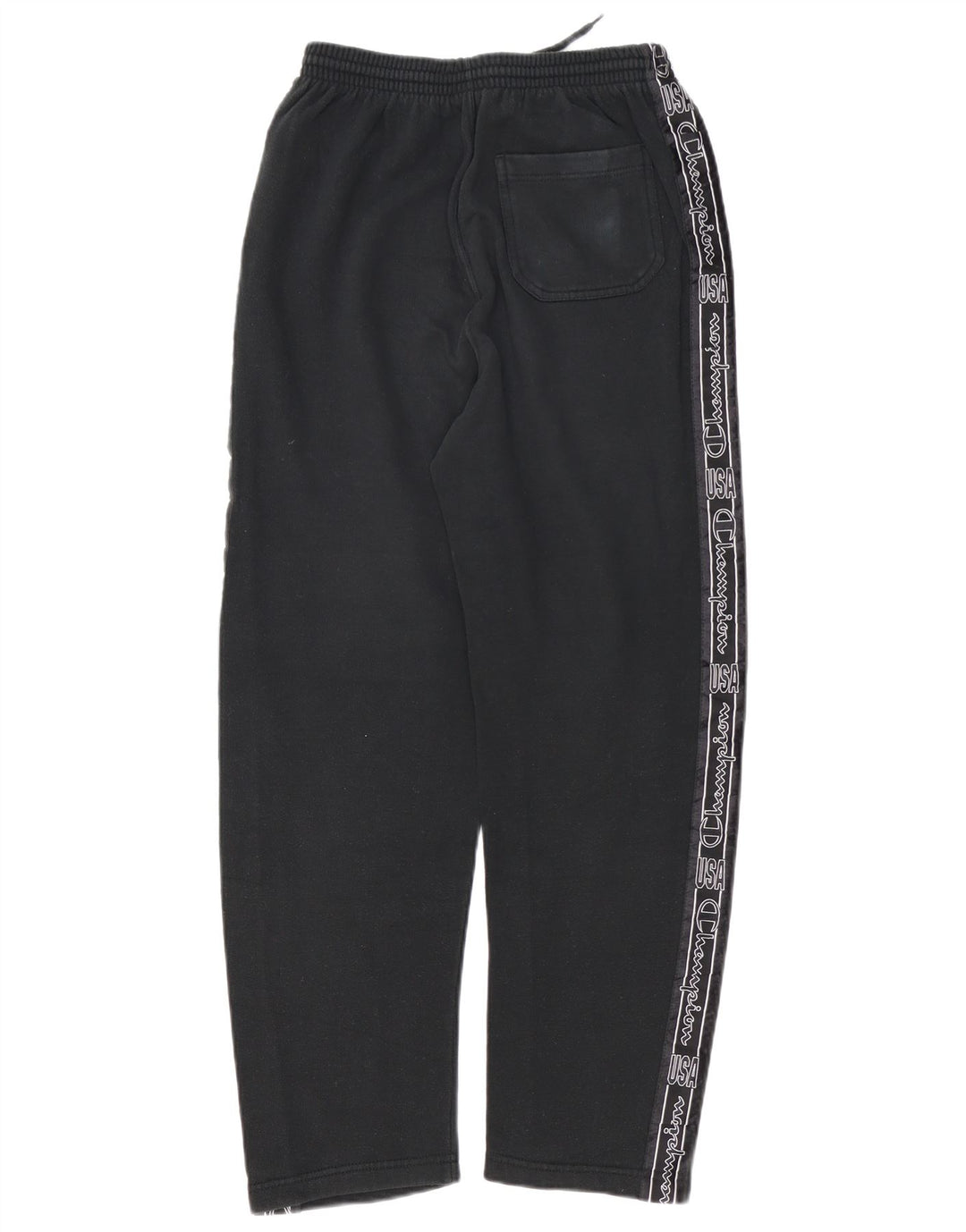 Pantaloni da tuta grafici da uomo CHAMPION in cotone nero medio