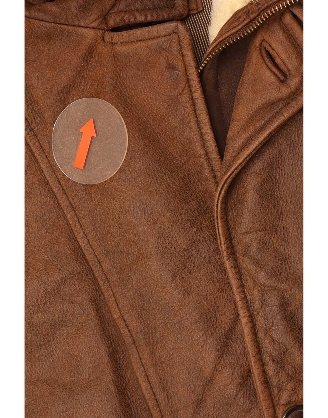 Giacca in pelle da uomo Trapper UK 50 5XL Marrone