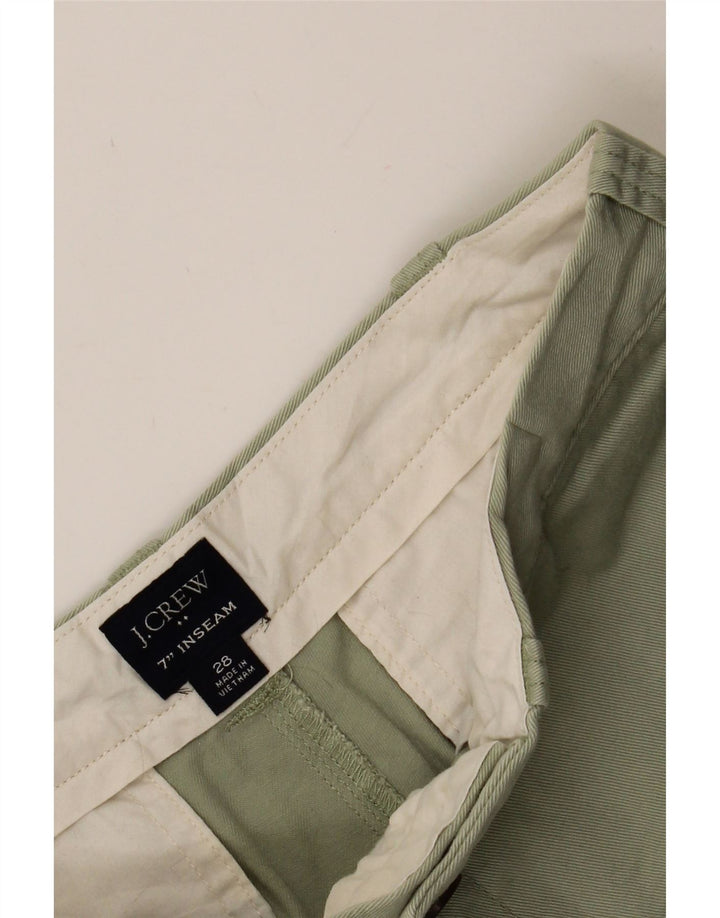 J. CREW Mens Chino Shorts W28 Small  Green Cotton Vintage J. Crew and Second-Hand J. Crew from Messina Hembry 