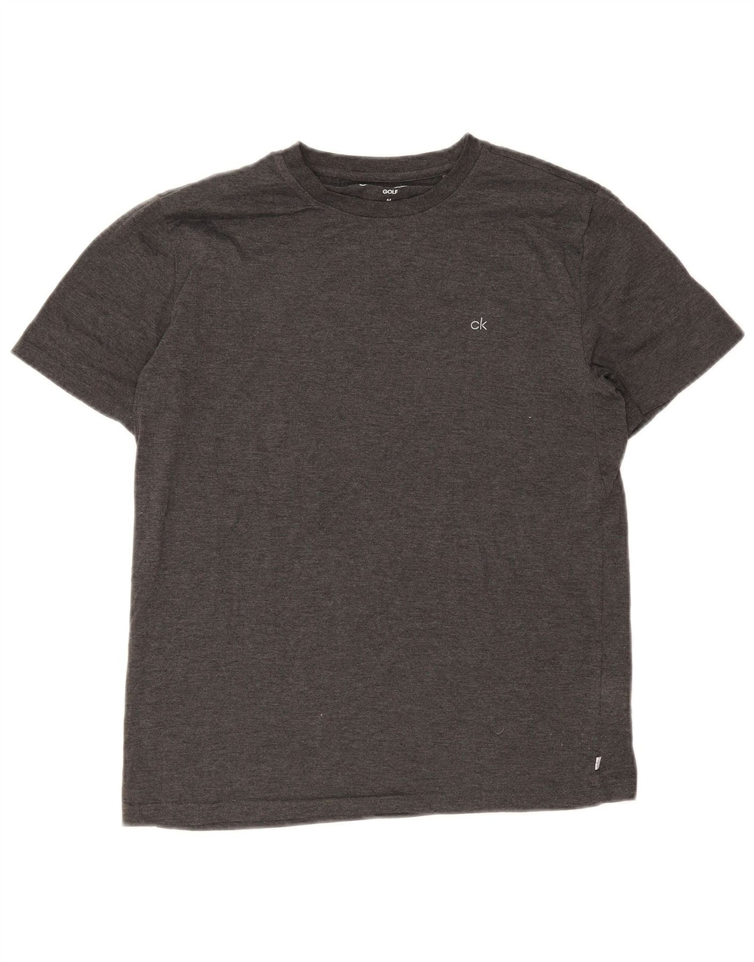 T-shirt da uomo Calvin Klein Top in poliestere grigio medio