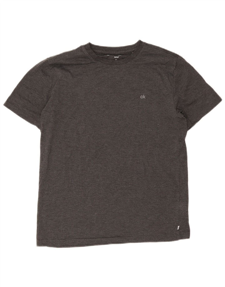 T-shirt da uomo Calvin Klein Top in poliestere grigio medio