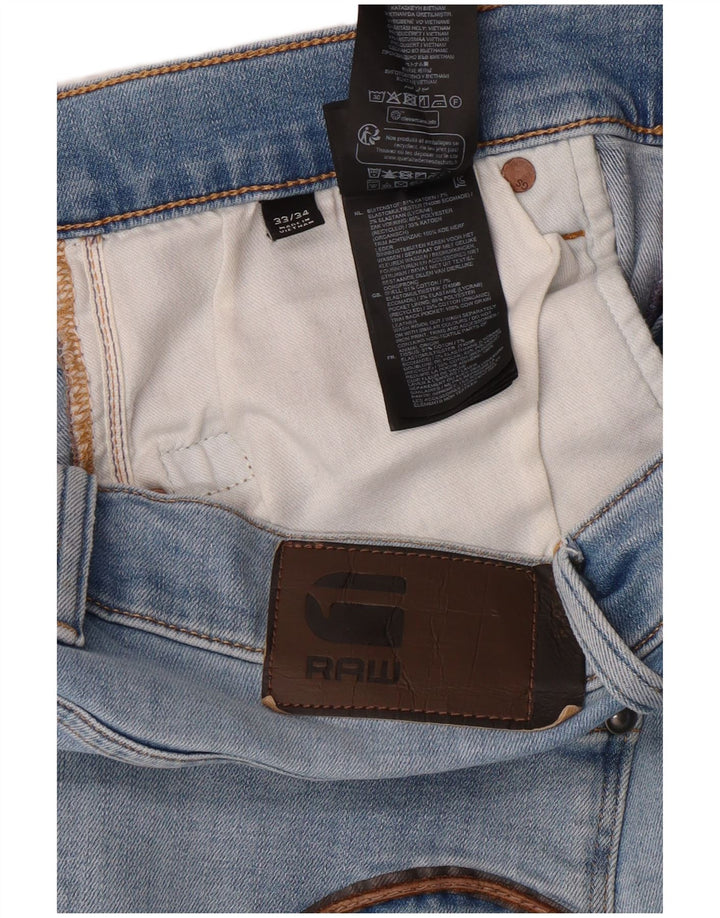 Jeans skinny da uomo G-STAR W33 L34 cotone blu