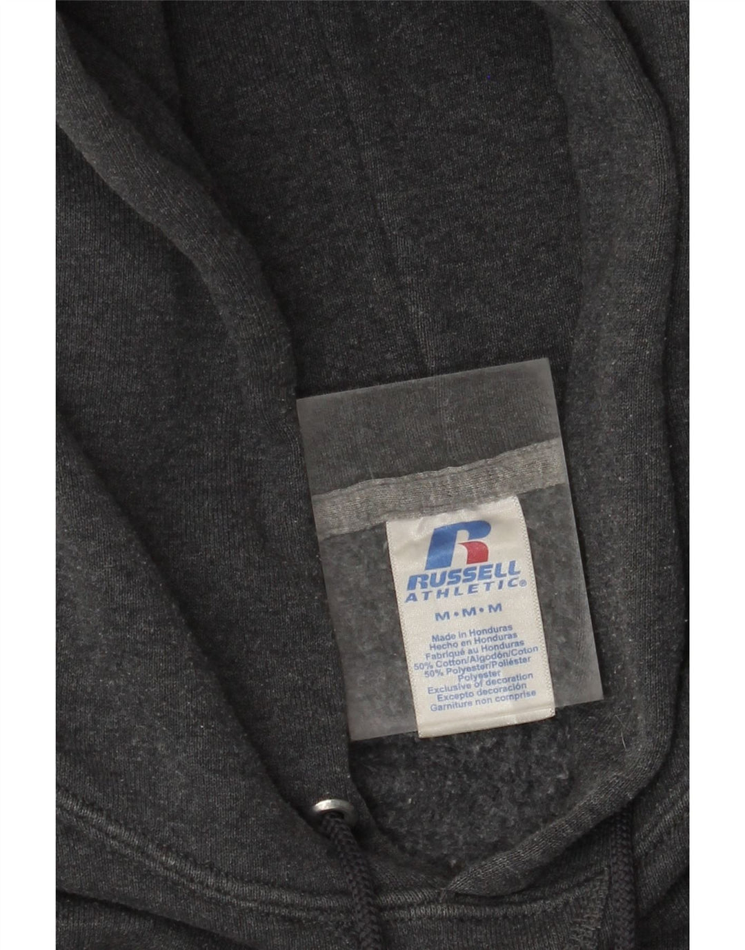 RUSSELL ATHLETIC Maglione con cappuccio grafico da uomo Cougars in cotone grigio medio