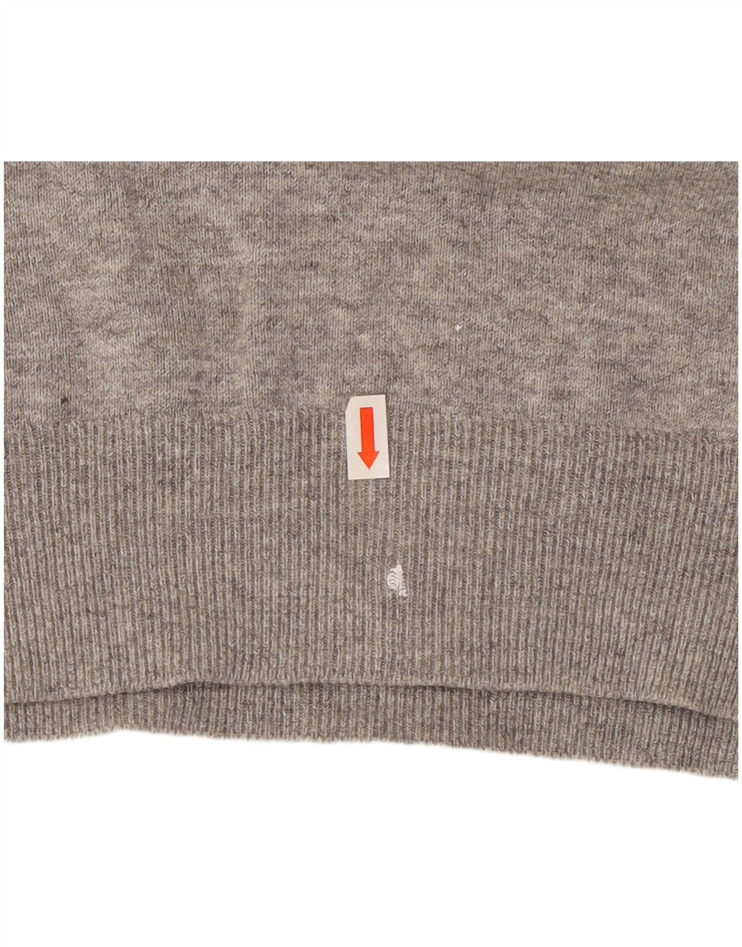 Maglione da uomo con scollo a V Marks & Spencer piccolo cotone chiazzato grigio