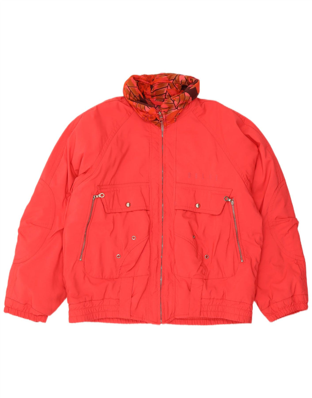Giacca a vento da donna vestibilità comoda Belfe IT 48 XL nylon rosso