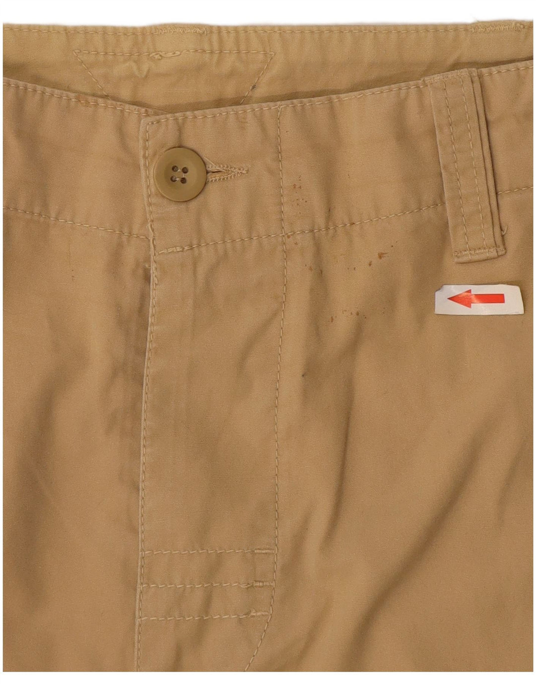Pantaloncini cargo da uomo Meltin' Pot W34 Large in cotone beige