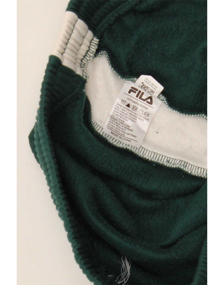 Pantaloni da tuta grafica da uomo Fila Joggers verde medio color block