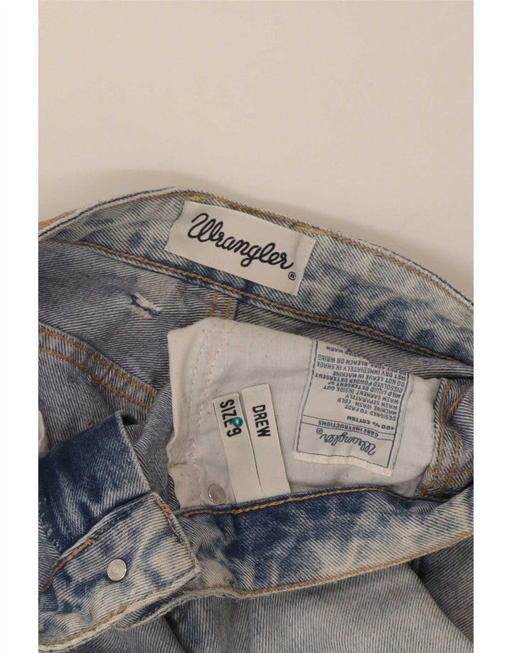 Jeans Wrangler da donna Drew affusolati effetto consumato US 9 medio W28 L28 blu