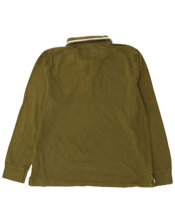 Polo a maniche lunghe grafica da uomo Napapijri 2XL Cachi