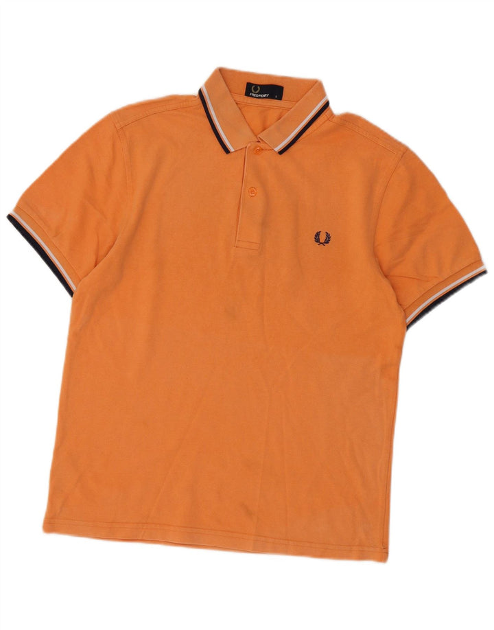 Polo da uomo FRED PERRY piccola in cotone arancione