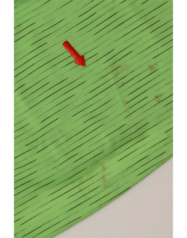 T-shirt da uomo Under Armour Top grande poliestere gessato verde