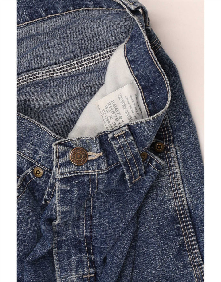 Jeans dritti cargo da donna Lee W32 L30 cotone floreale blu