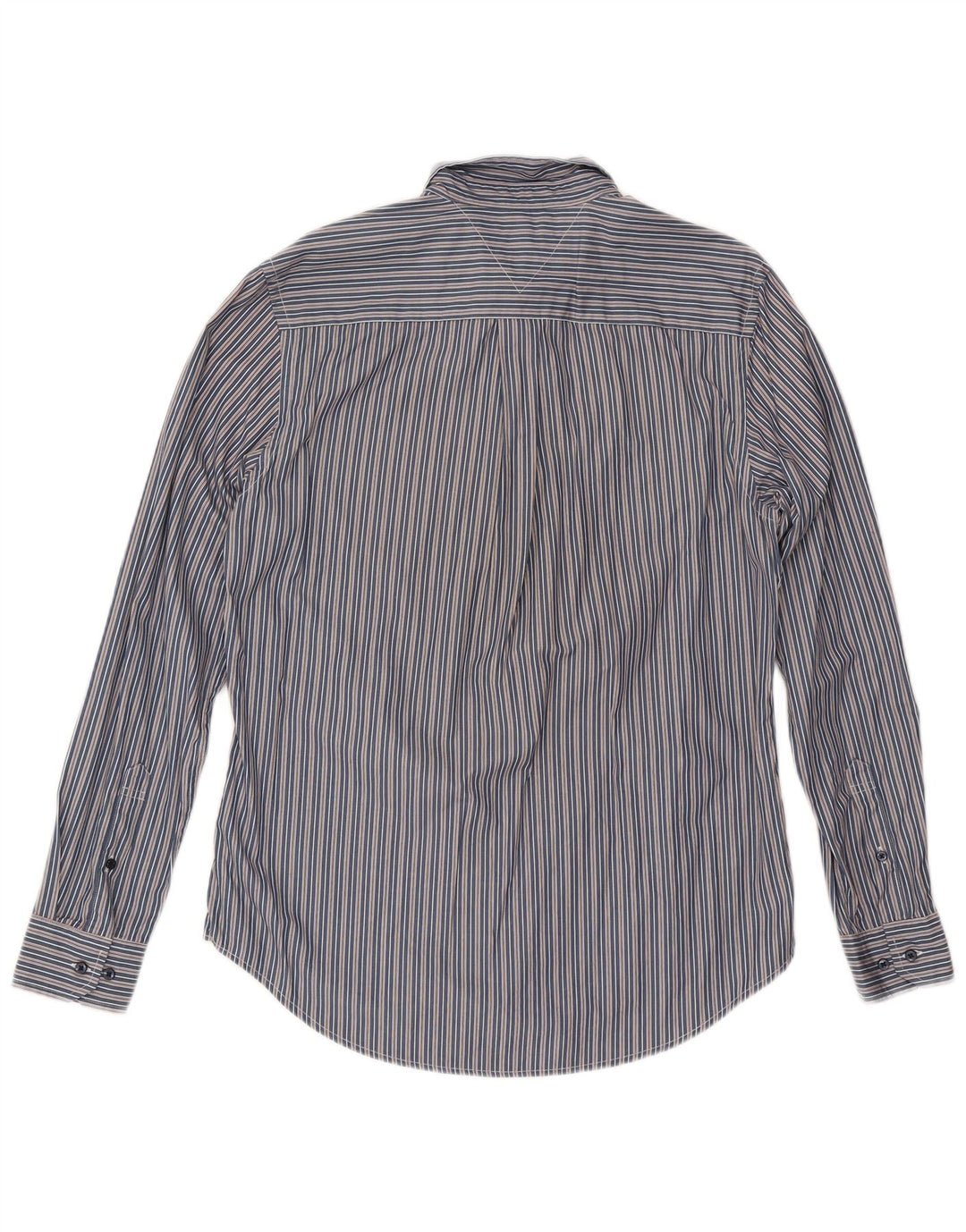Camicia da uomo su misura Tommy Hilfiger Cotone a righe blu navy medio