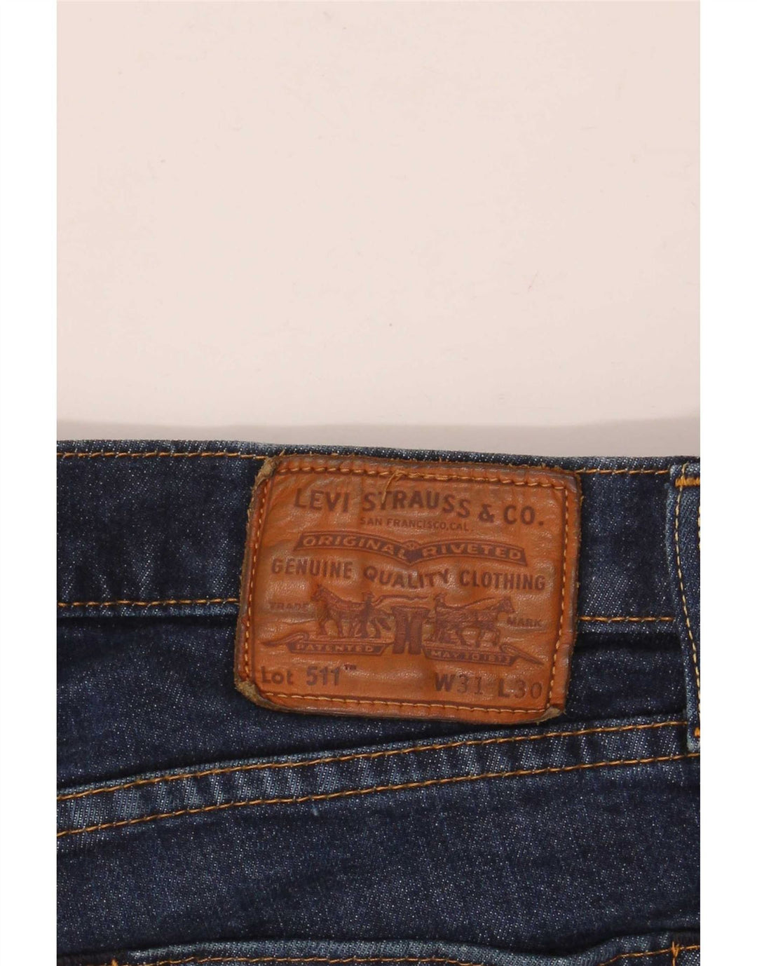 Levi's Uomo 511 Slim Jeans W31 L30 Cotone Blu