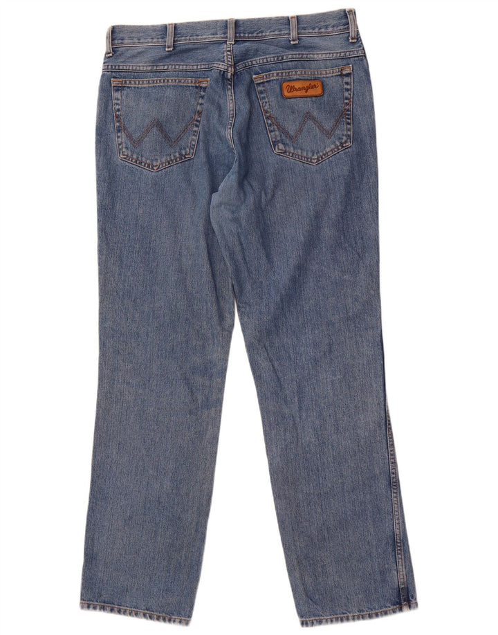 Jeans dritti da uomo Wrangler Texas W36 L32 cotone blu