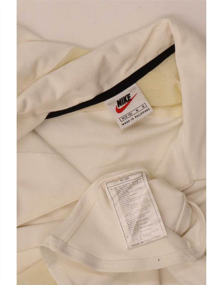 Polo Nike da donna US 8/10 Medium White Colourblock in poliestere
