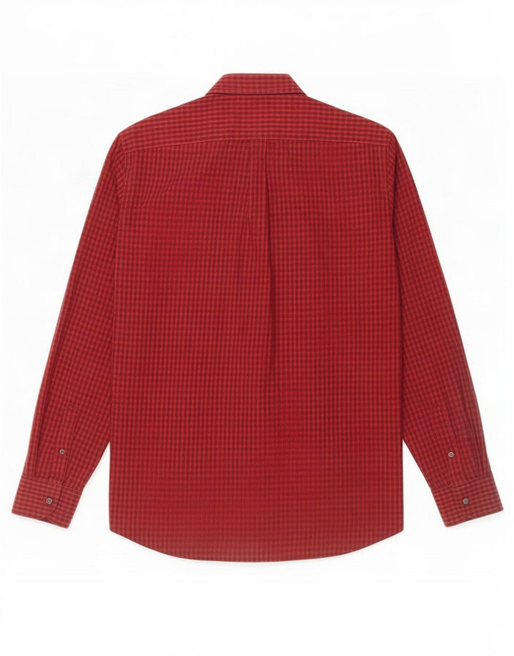 Camicia da uomo Harmont & Blaine in cotone a quadri rossi grandi