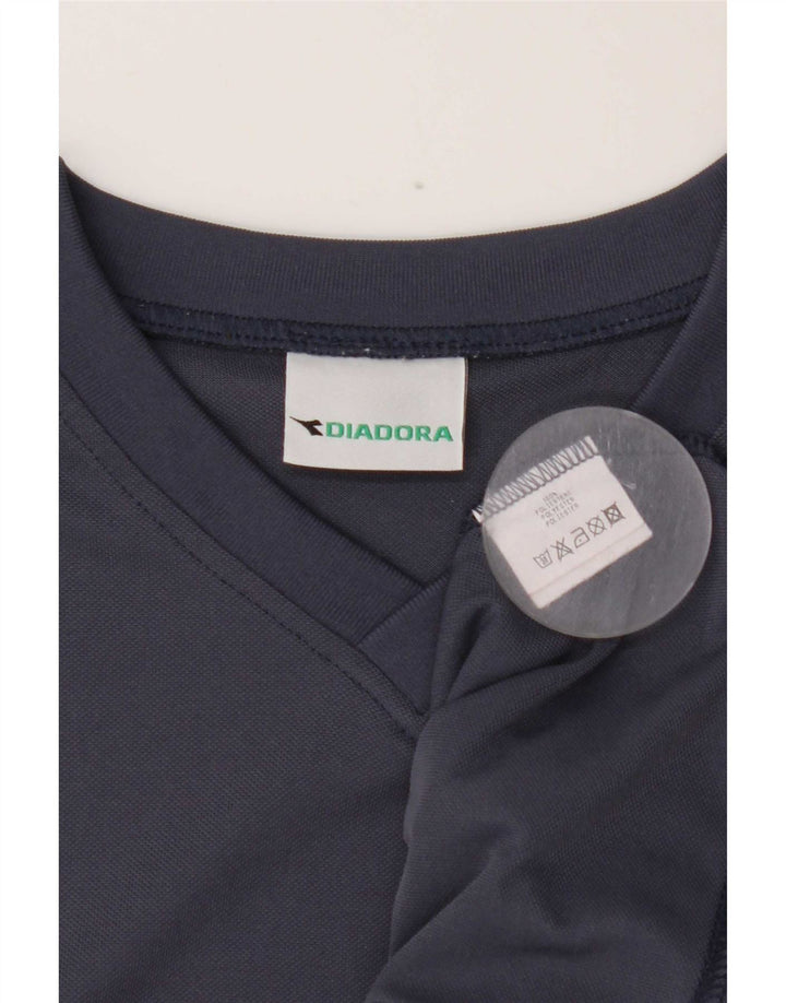 T-shirt uomo Diadora Top Medium Blu Navy Poliestere