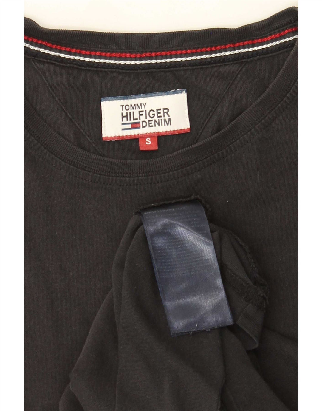T-shirt da uomo Tommy Hilfiger Top piccola in cotone nero