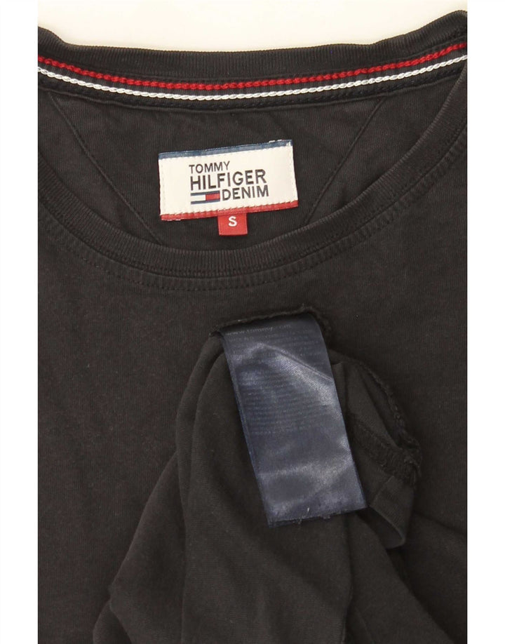 T-shirt da uomo Tommy Hilfiger Top piccola in cotone nero