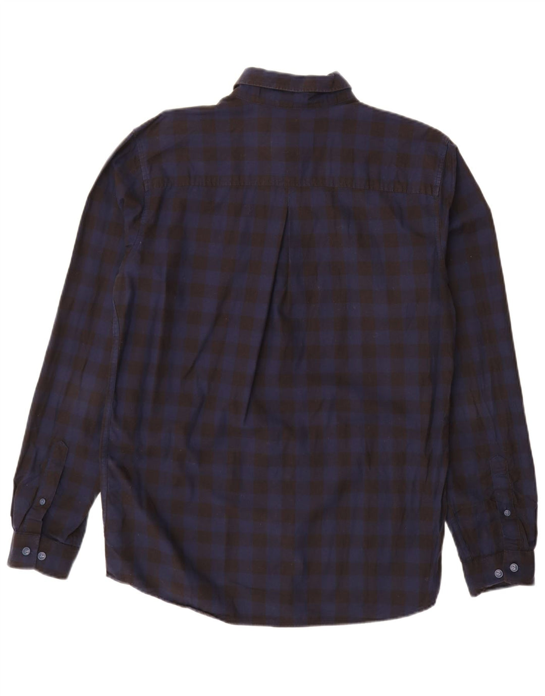 JACK & JONES Camicia slim fit da uomo grande in cotone a quadretti nero