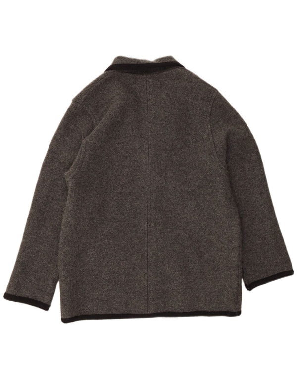 Giacca blazer vintage da donna a 3 bottoni UK 38 grigio medio