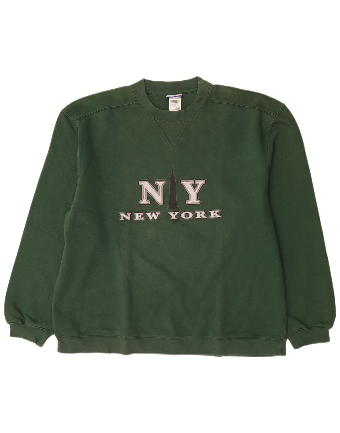Felpa grafica da uomo Reebok maglione 2XL cotone verde