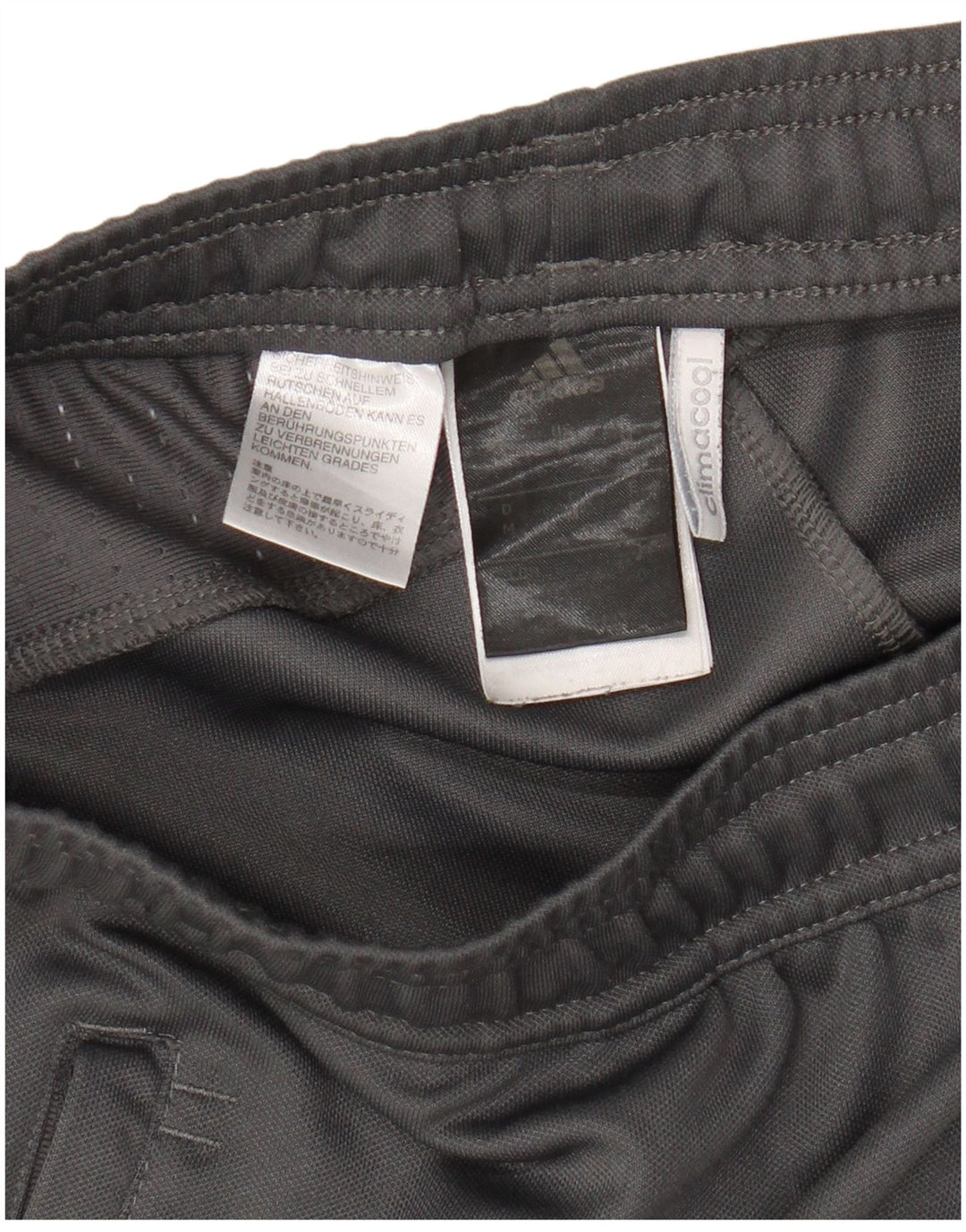 Pantaloni da tuta Adidas Climacool da uomo in poliestere grigio medio