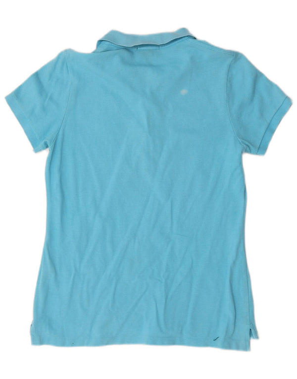 Polo skinny da donna Ralph Lauren UK 14 grande cotone blu