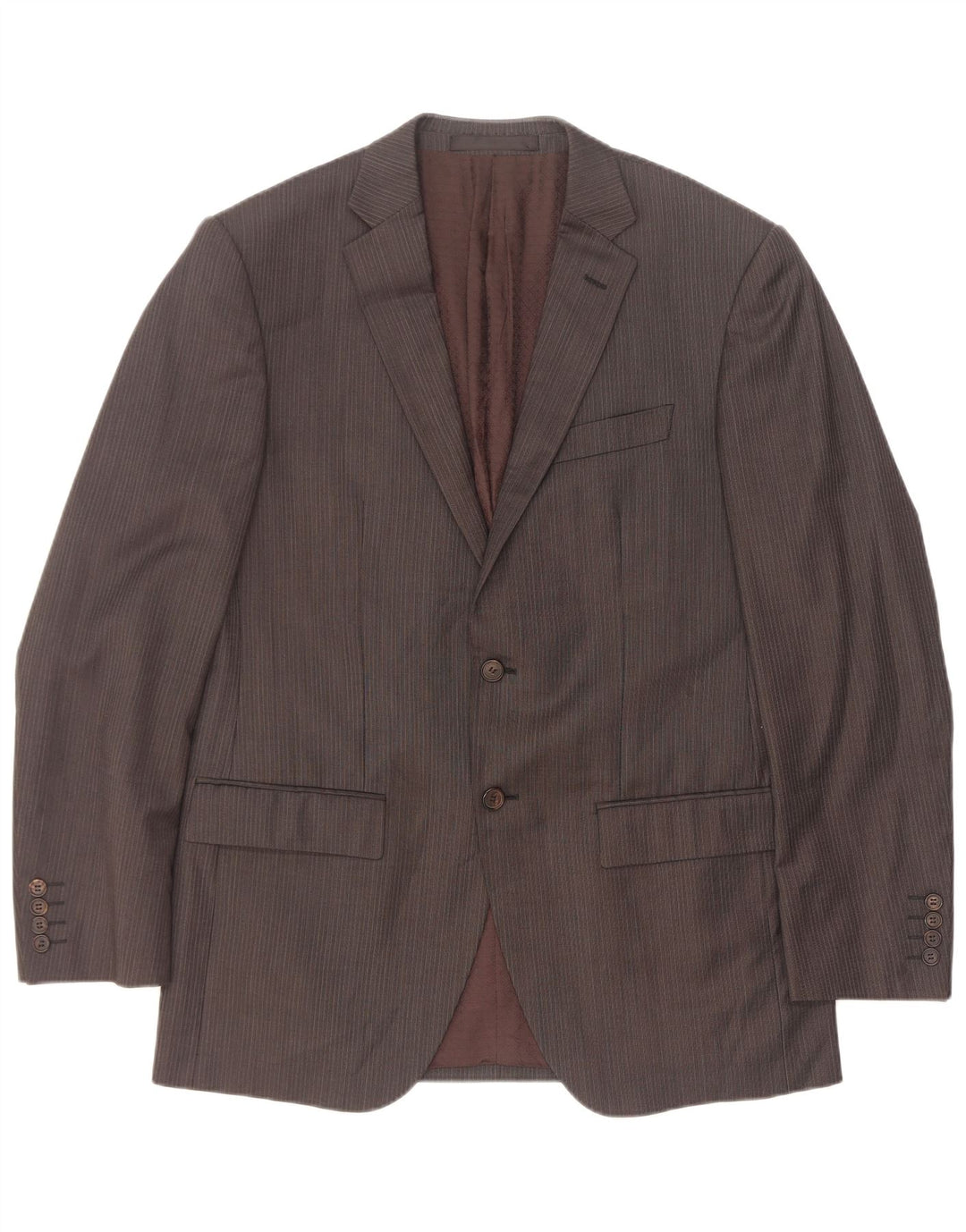 Giacca blazer a 2 bottoni da uomo Marks & Spencer UK 40 gessato grigio medio