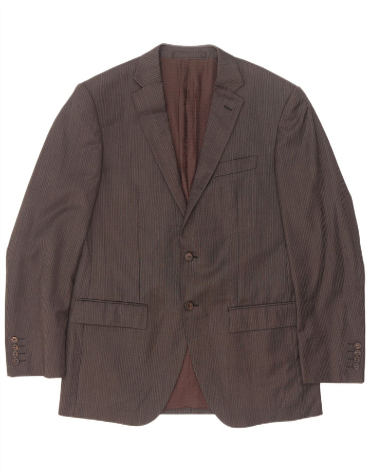 Giacca blazer a 2 bottoni da uomo Marks & Spencer UK 40 gessato grigio medio