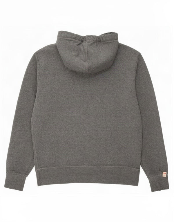 Felpa con cappuccio grafica da uomo Superdry 3XL cotone chiazzato grigio