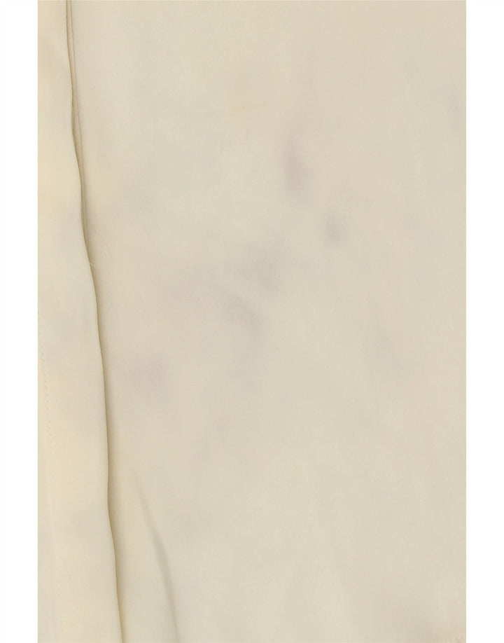 Camicia/Blusa Donna Zara UK 6 XS Bianco Sporco Poliestere