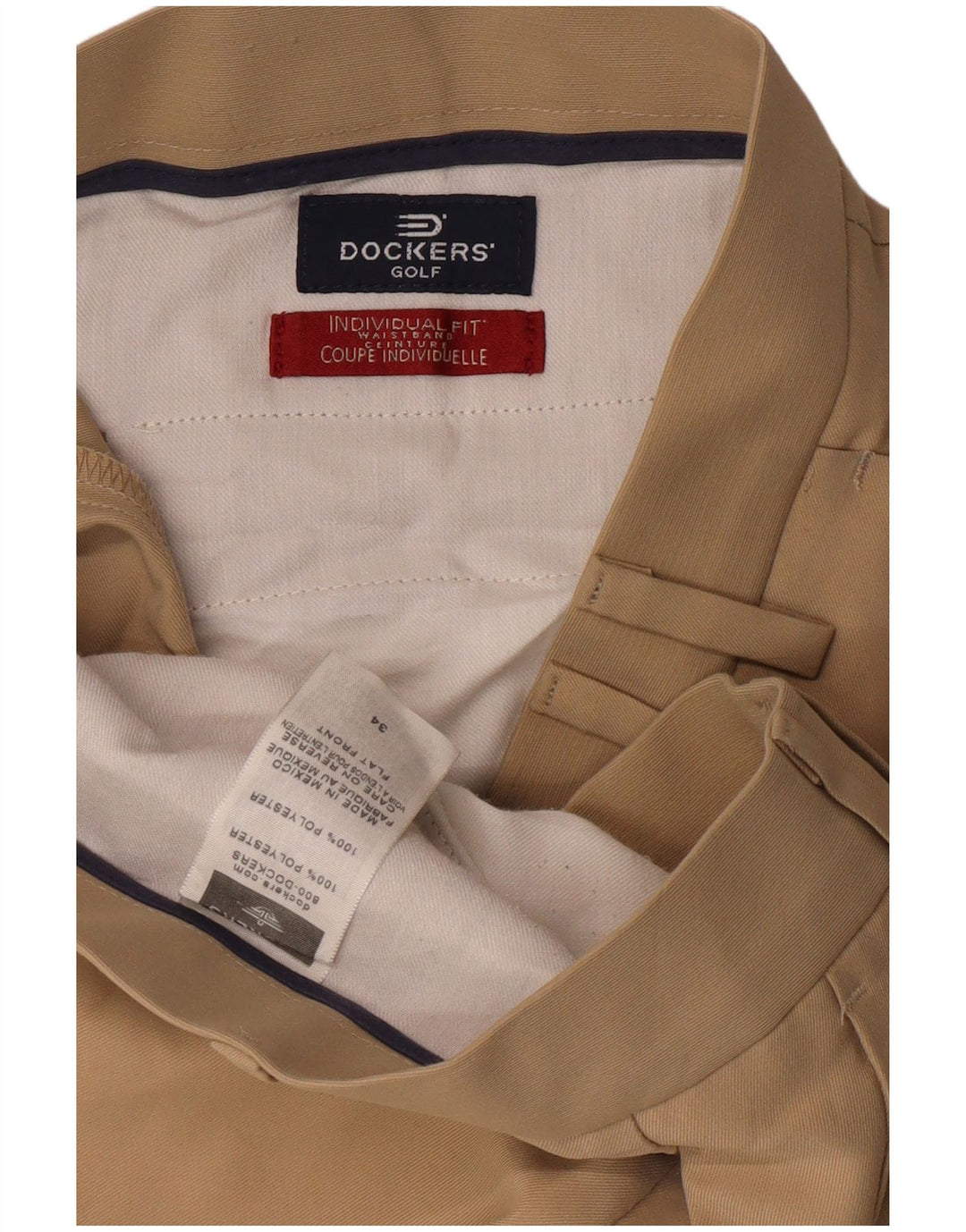 Pantaloncini da uomo Dockers W34 Large Beige Poliestere
