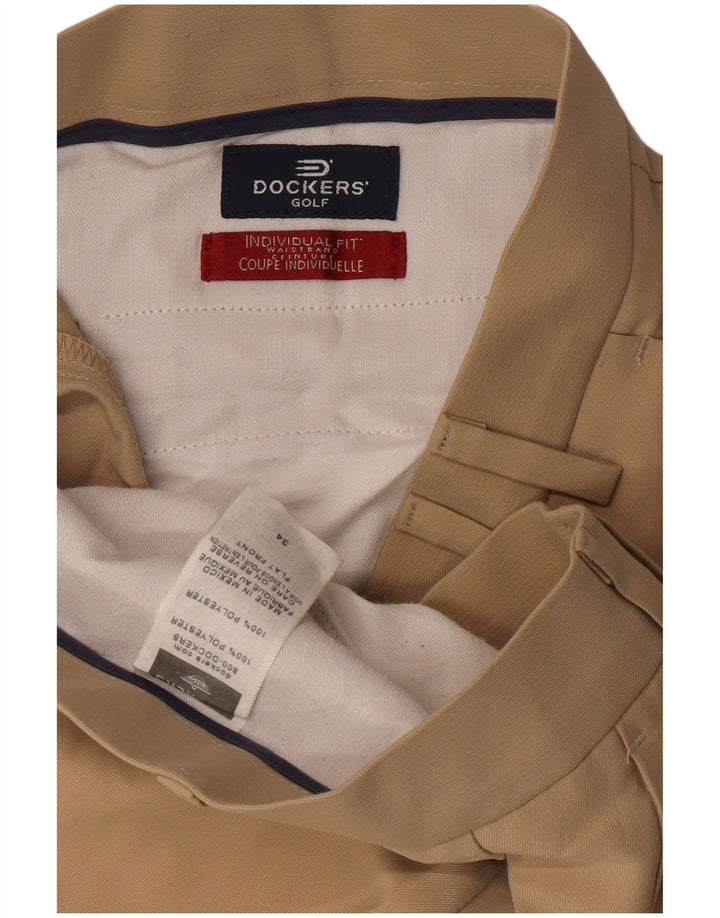 Pantaloncini da uomo Dockers W34 Large Beige Poliestere