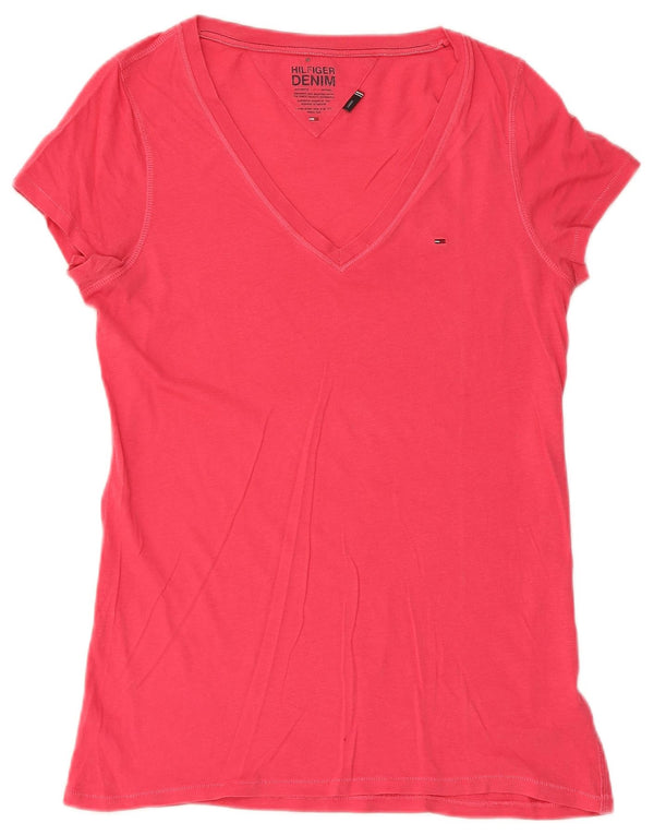 Maglietta da donna Tommy Hilfiger Top UK 14 Large Rosa