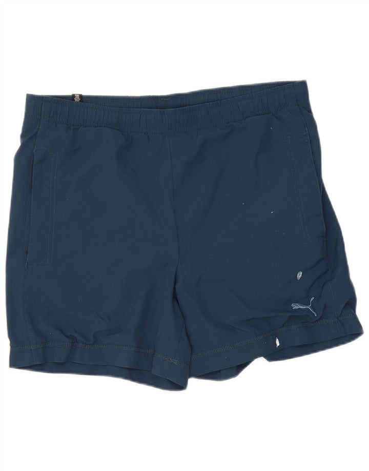 Pantaloncini sportivi Puma da uomo piccoli blu navy