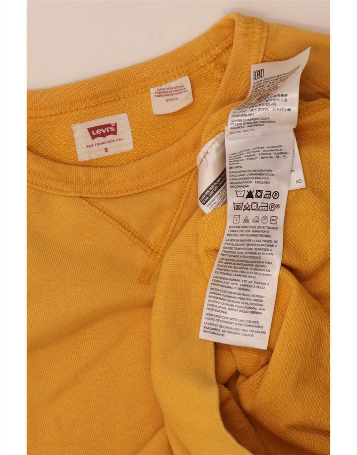 Levi's Uomo Felpa Maglione Piccolo Cotone Giallo