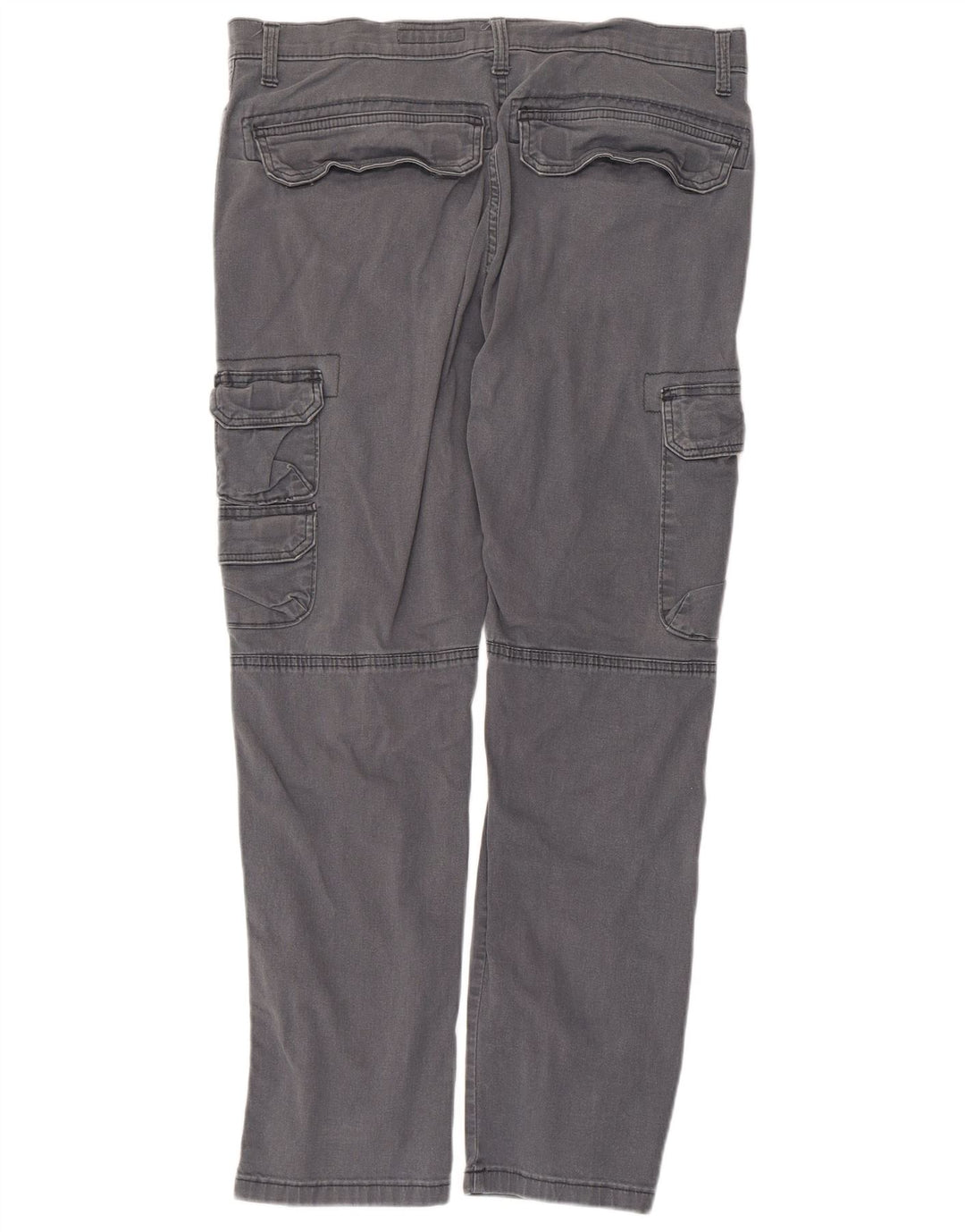 Pantaloni cargo affusolati regolari da uomo Wrangler W33 L30 in cotone grigio