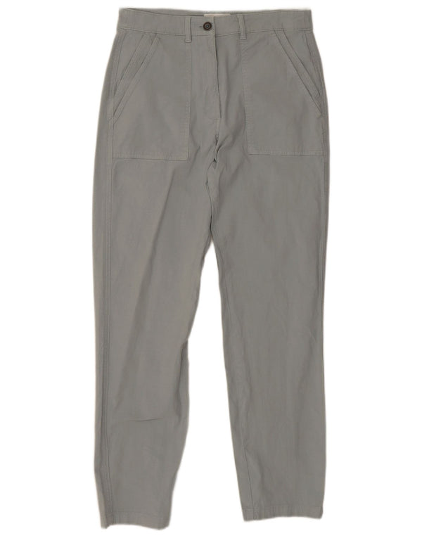 Pantaloni casual slim a vita alta da donna White Stuff UK 10 Small W28 L28 Grigio