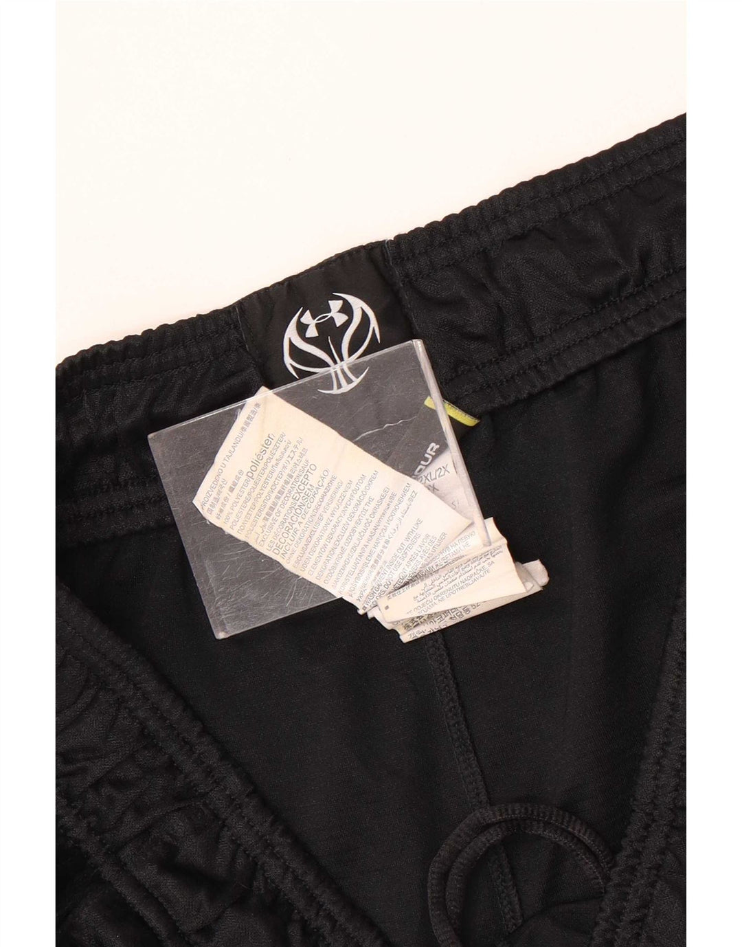 Pantaloncini sportivi grafici da uomo Under Armour 2XL poliestere nero