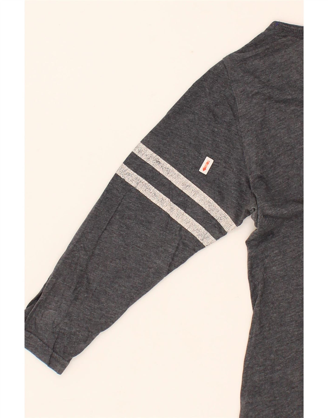 SUPERDRY Womens Graphic Top 3/4 Sleeve UK 12 Medium Grey Cotton Vintage Superdry and Second-Hand Superdry from Messina Hembry 