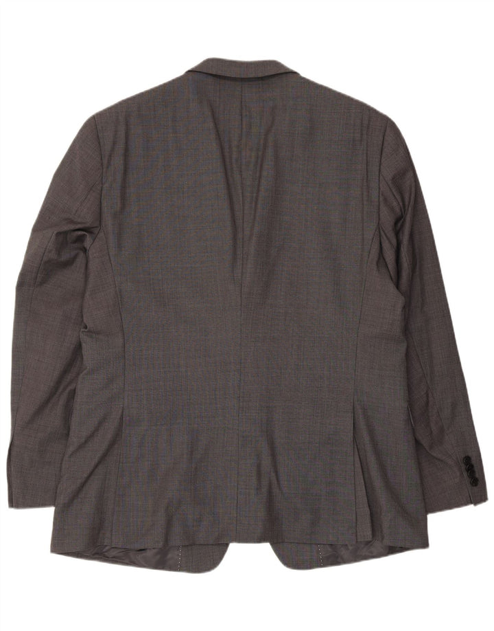 Giacca blazer a 2 bottoni da uomo Tommy Hilfiger UK 38 lana grigio medio