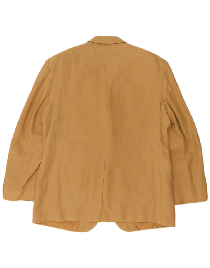 Giacca blazer a 3 bottoni Marks & Spencer da uomo UK 42 grande lino beige