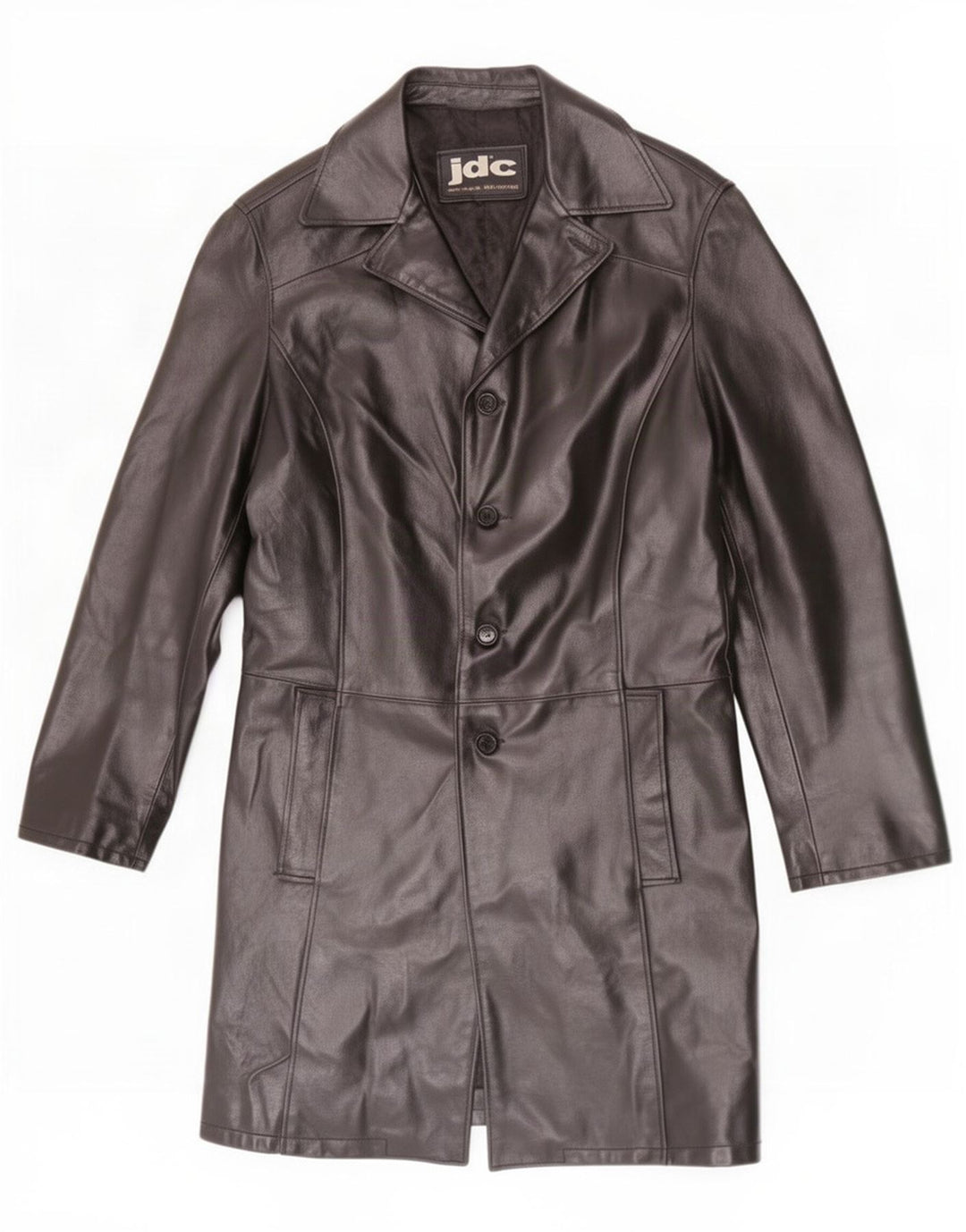 Cappotto in pelle da uomo JDC UK 38 medio nero