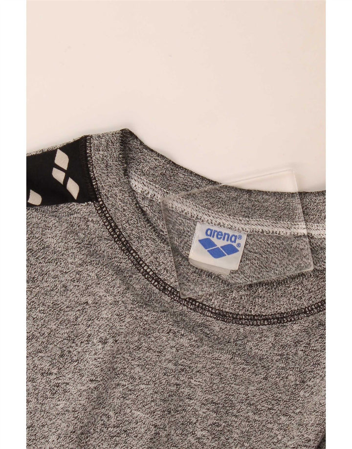 T-shirt grafica da uomo Arena Top Large grigio color block