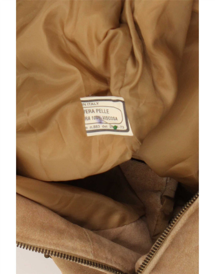 Giacca in pelle scamosciata da uomo Bellucci IT 54 2XL Pelle beige