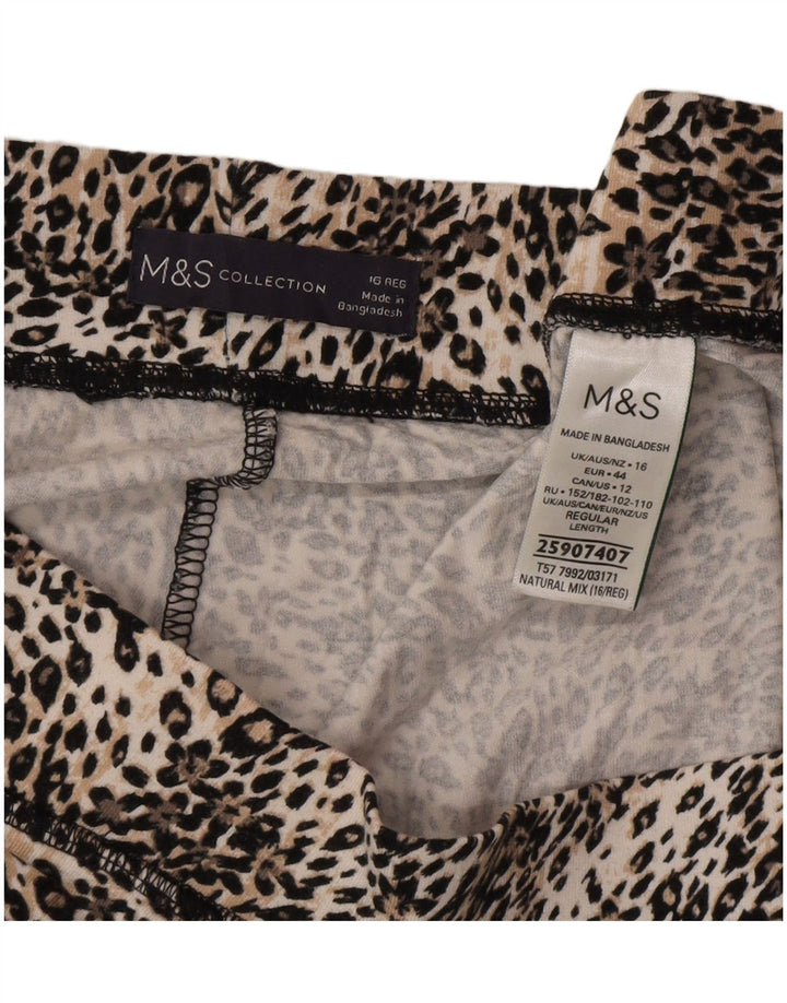 Pantaloni casual da donna Marks & Spencer UK 16 Large W34 L26 multicolore