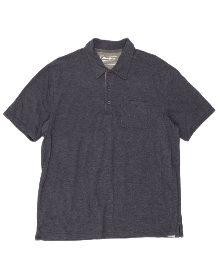 Polo da uomo Eddie Bauer grande in cotone blu navy