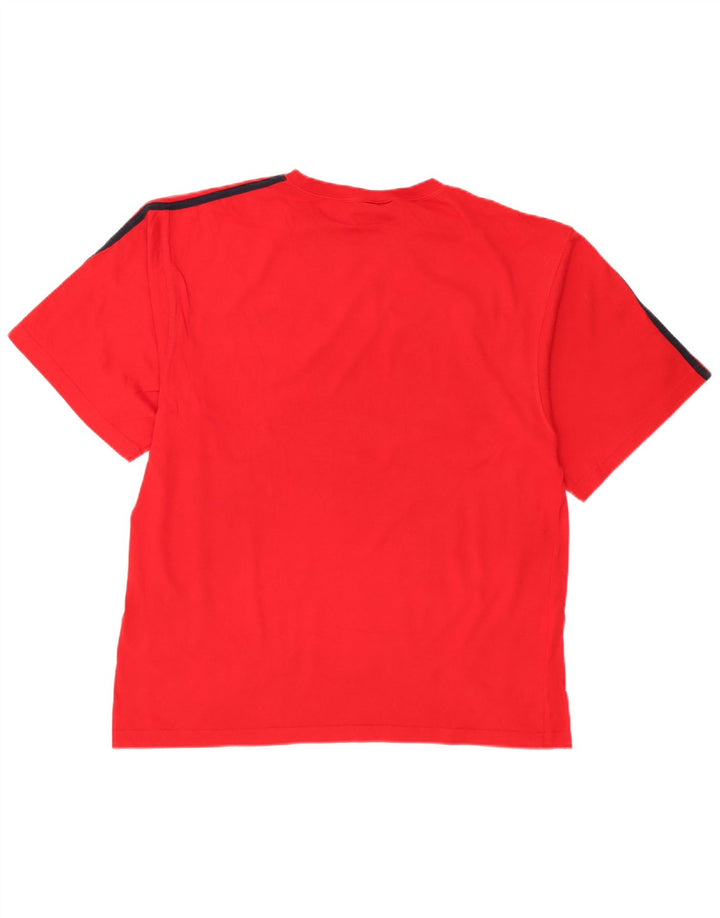 T-shirt da uomo vintage Top XL in cotone rosso